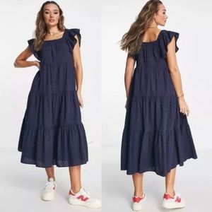 Madewell Navy Midi Dress